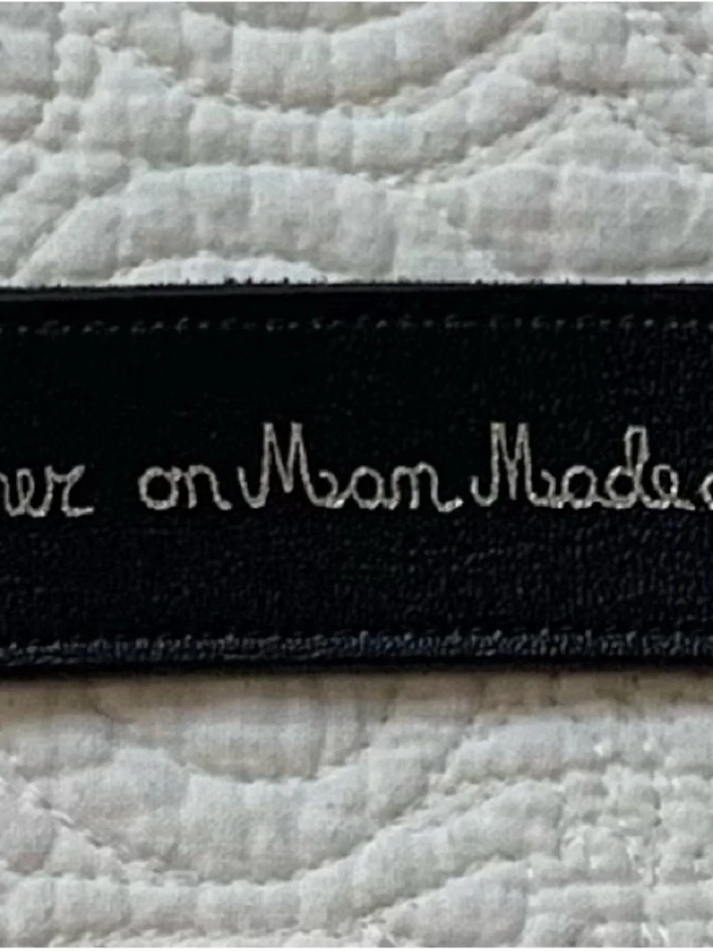 Vintage Manhattan Black Leather Belt with Gold-Tone Buckle